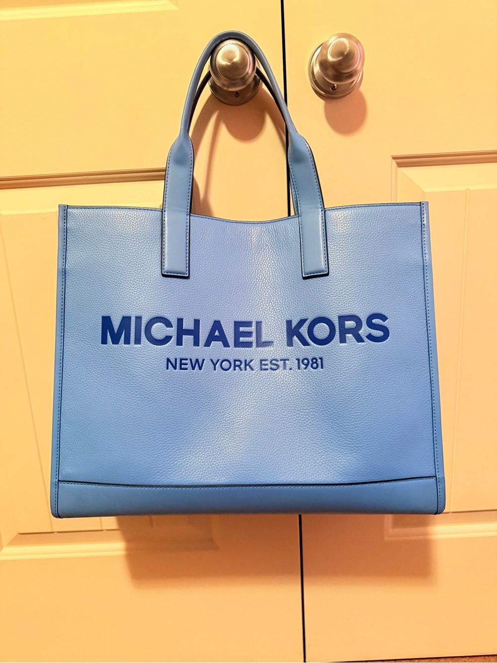 Michael Kors Light Blue Logo Tote